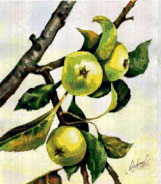 Шарф Dunant, зеленое яблоко
